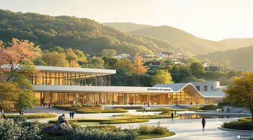 아름다운 건물이 있는 풍경 사진