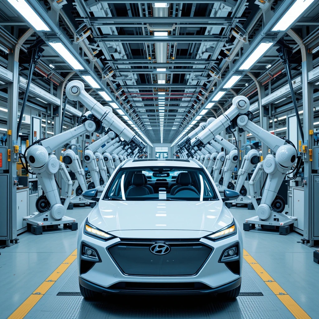 현대자동차 직급별 연봉 글에 들어가는 자동차 생산 공장 사진