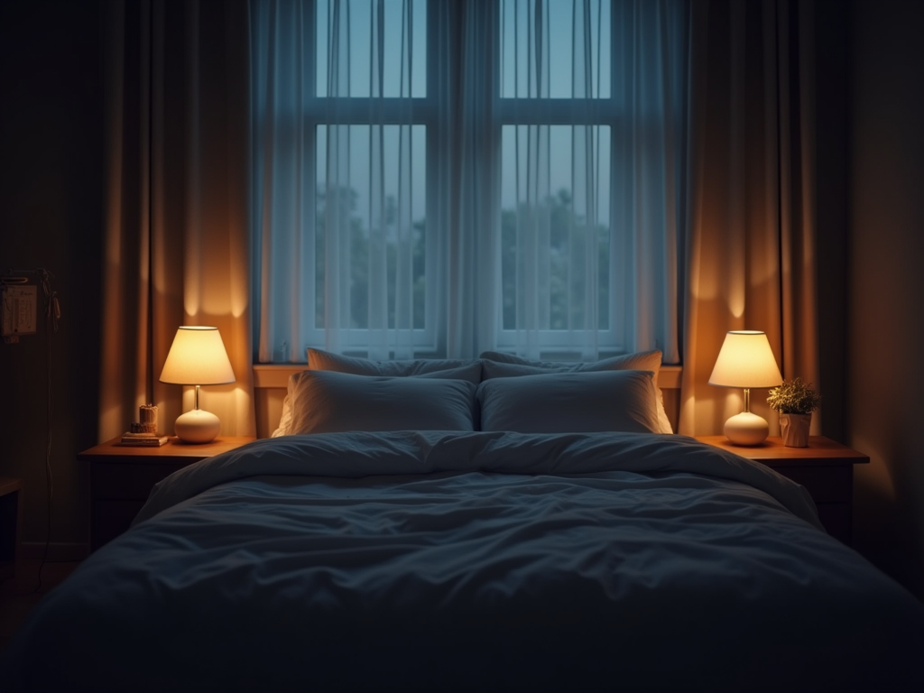 잠 잘오는 방법 - 2025년 최신 수면 연구 기반 숙면 가이드 제목에 어울리는 침대 사진