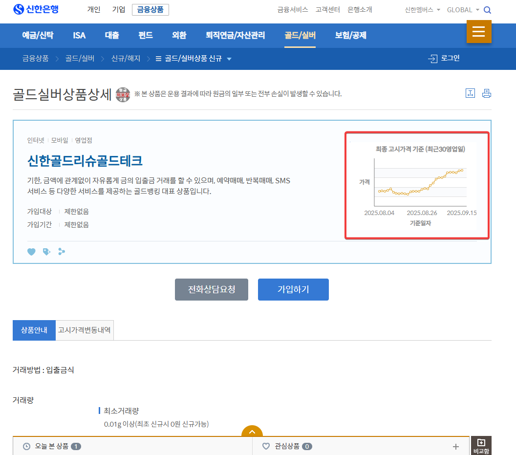 신한은행 금시세 100G 오늘 국내 실시간 한돈 금값 조회하기 글에 어울리는 신한은행 금 시세 조회 사이트