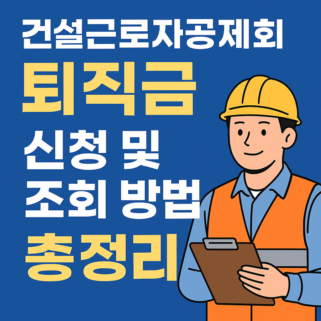 건설근로자공제회 퇴직금 신청 방법 썸네일