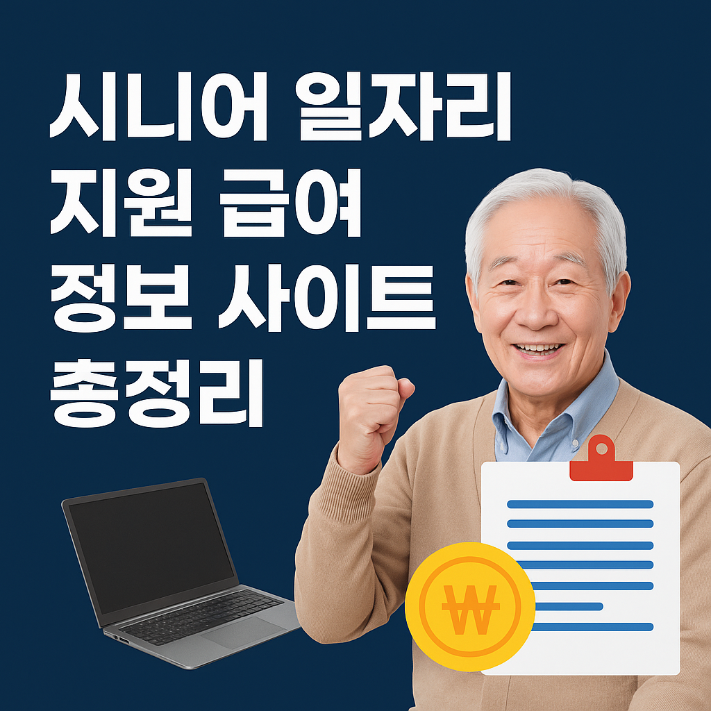 시니어 일자리 지원 급여 정보 사이트 총정리 썸네일