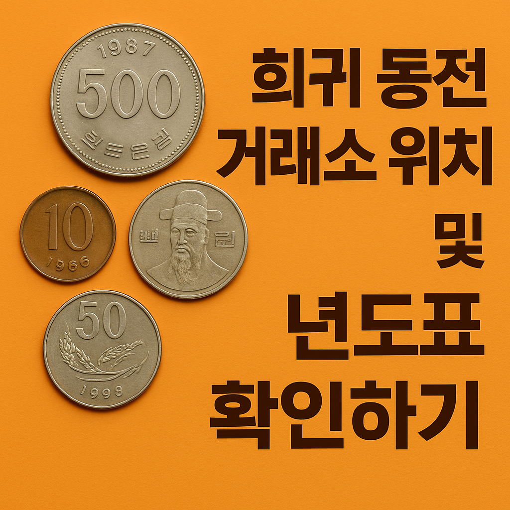 희귀동전 거래소 위치 년도표 확인하기 썸네일