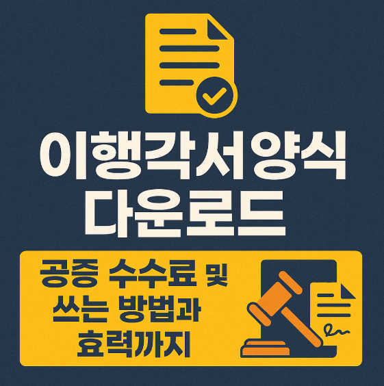 이행각서양식 다운로드