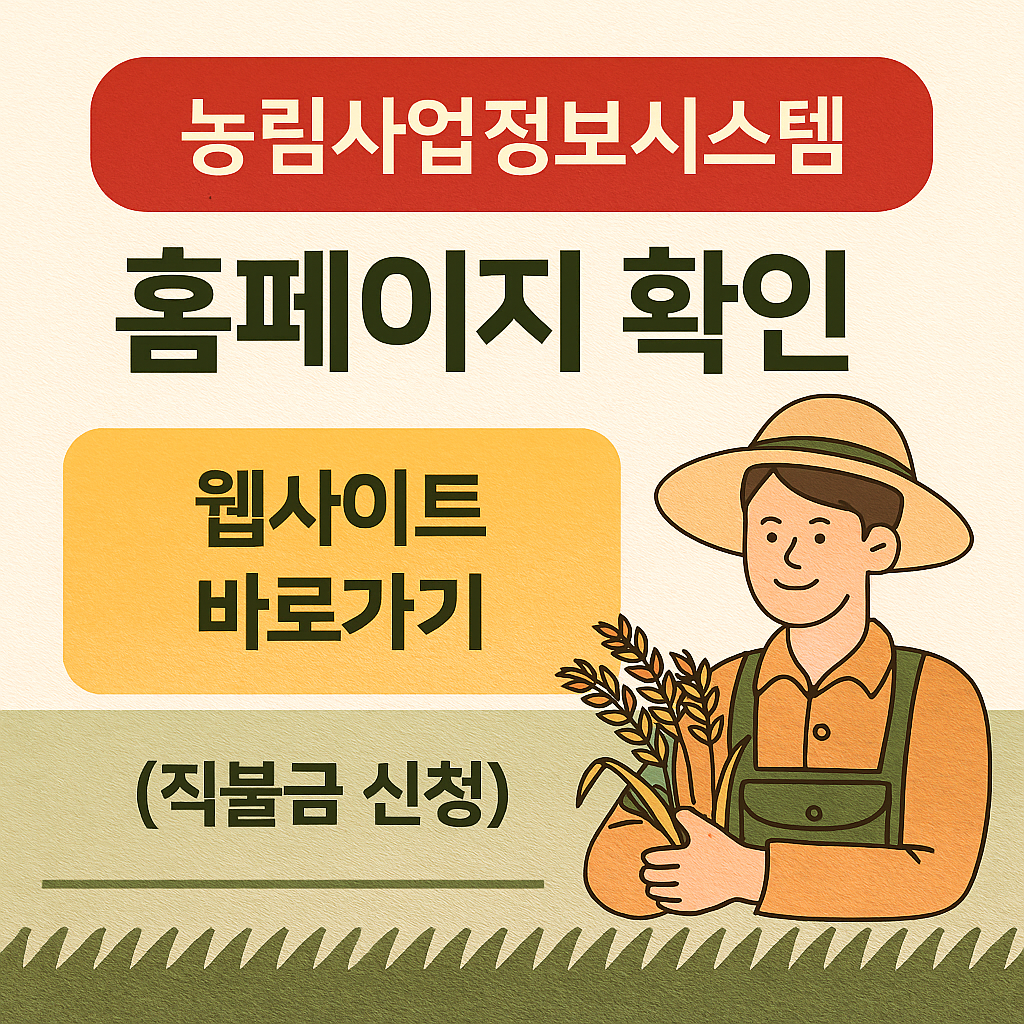 농림사업정보시스템 홈페이지