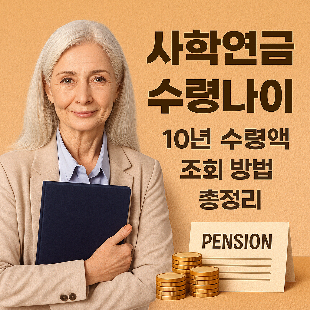 사학연금 수령나이 수령액 조회 방법