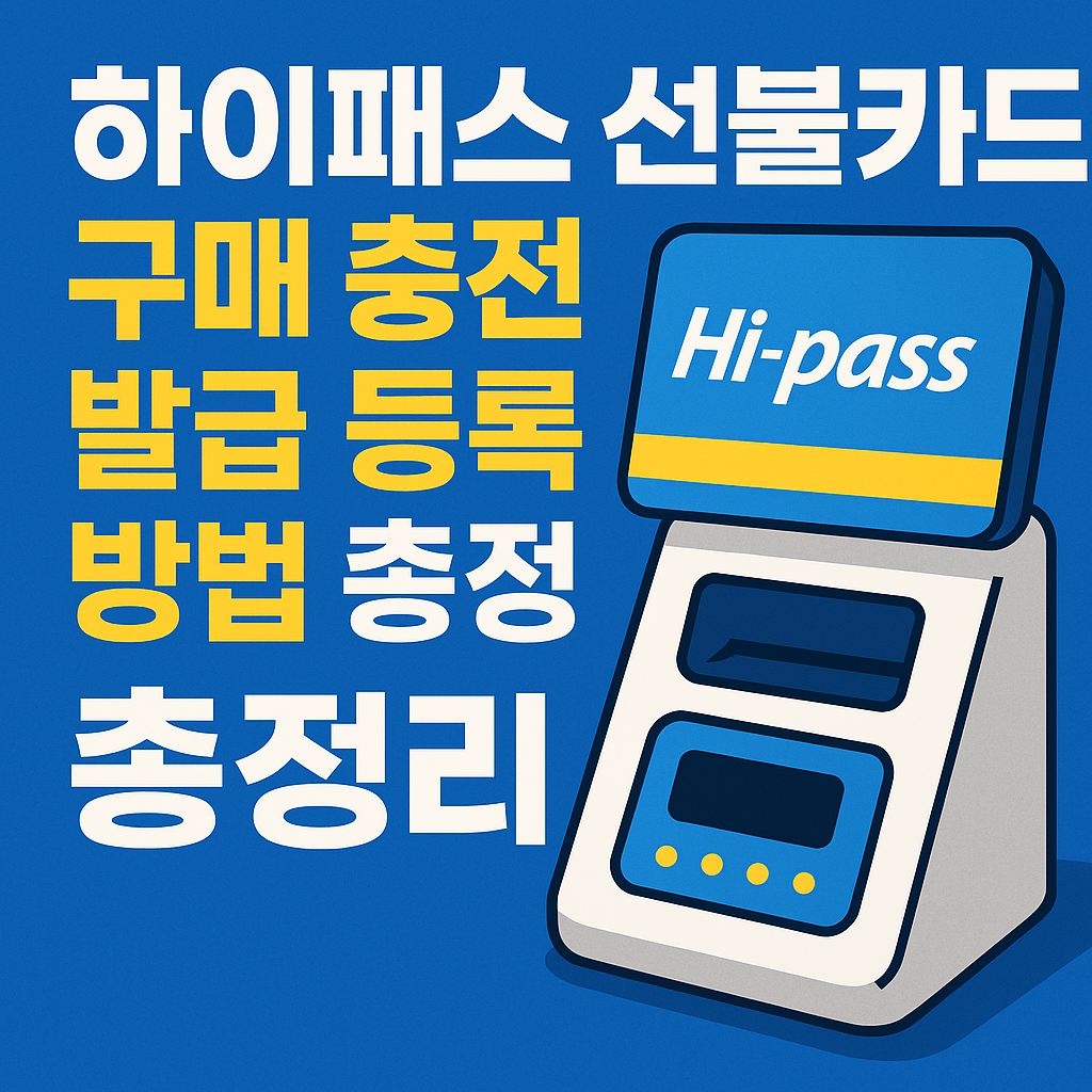 하이패스 선불카드 구매 충전