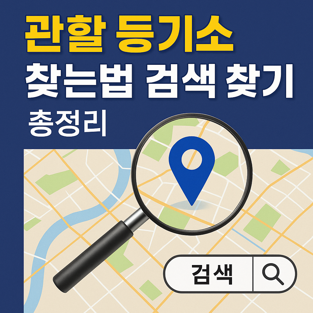 관할 등기소 찾는법 검색 찾기