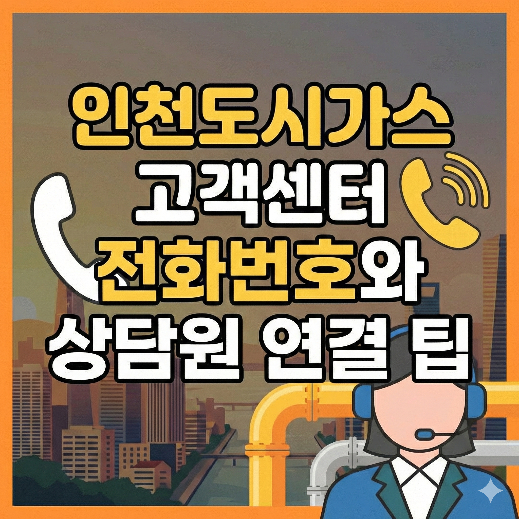 인천도시가스 고객센터 전화번호와 상담원 연결 팁 썸네일