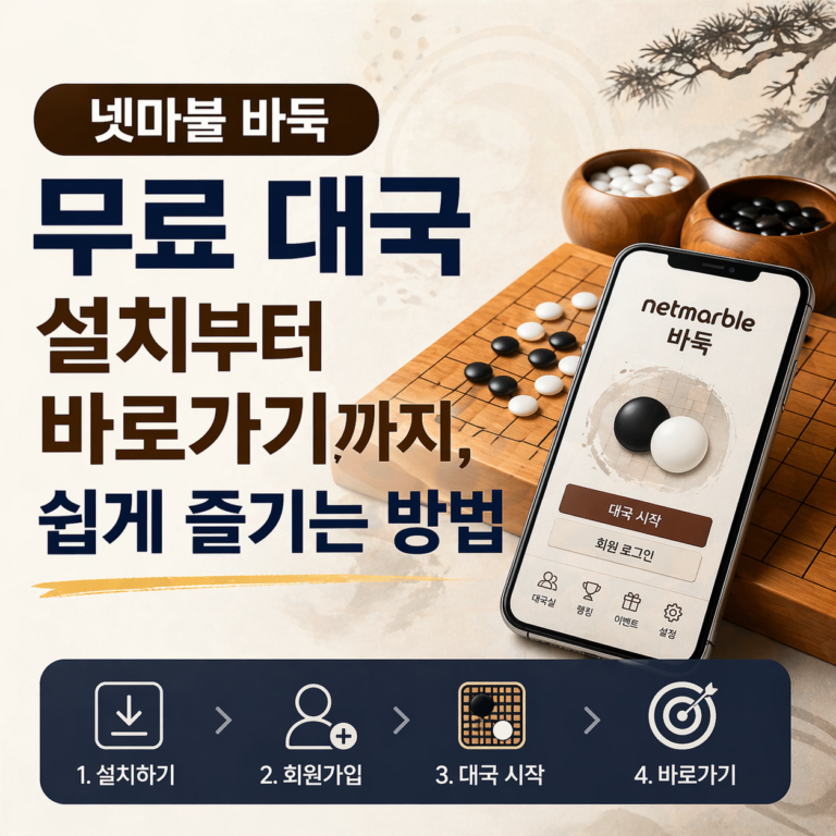 넷마블 바둑 무료 대국 설치 바로가기 썸네일