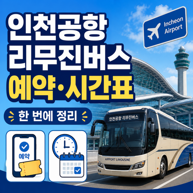 인천공항 리무진버스 예약하기 썸네일
