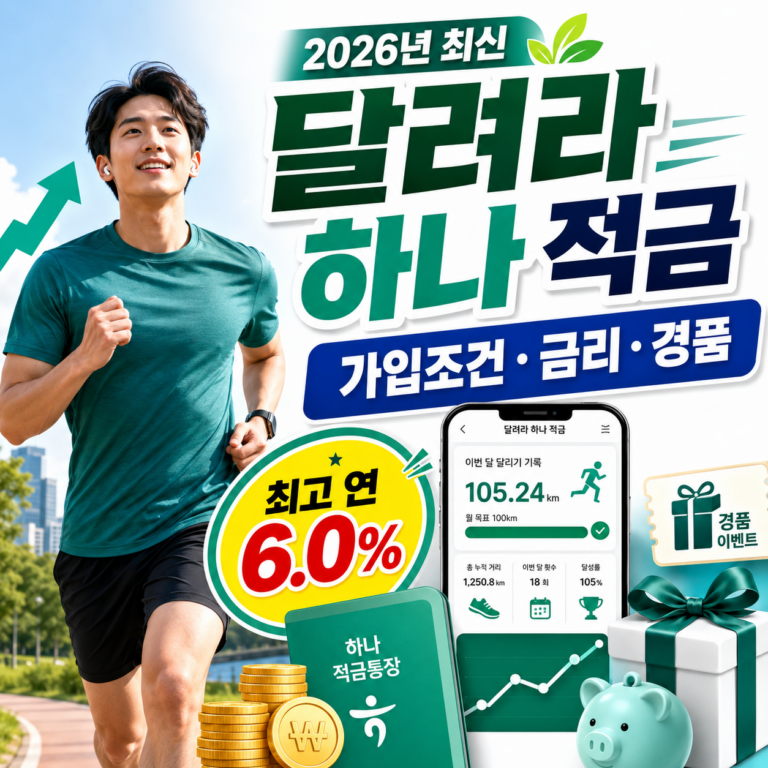 달려라 하나 적금 썸네일
