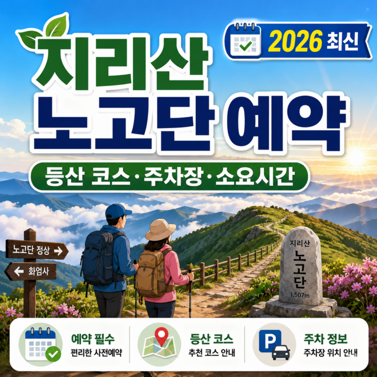 지리산 노고단 예약 썸네일