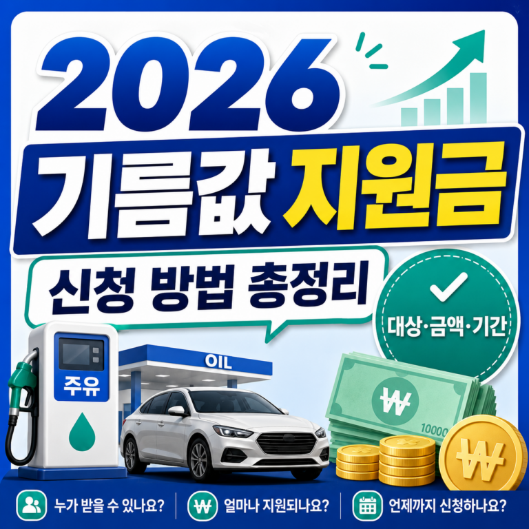 기름값 지원금 신청 방법 총정리 썸네일