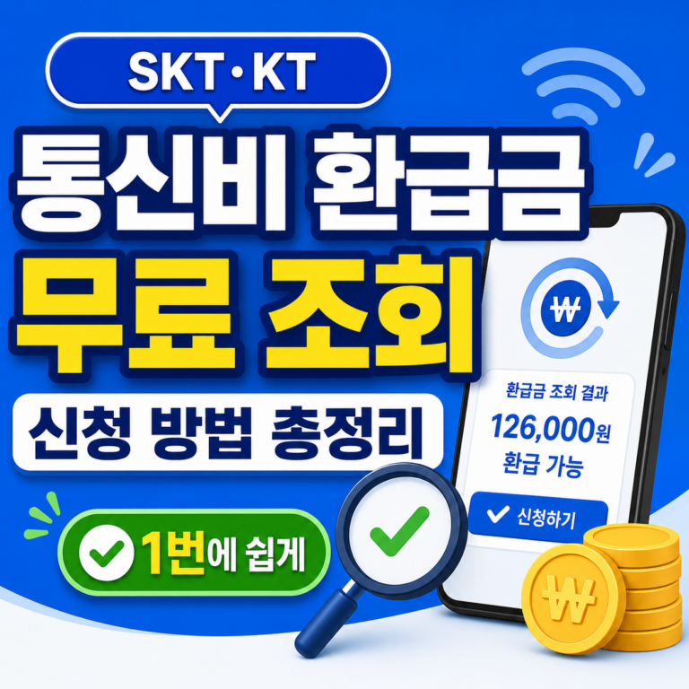 통신비 환급금 무료 조회 썸네일