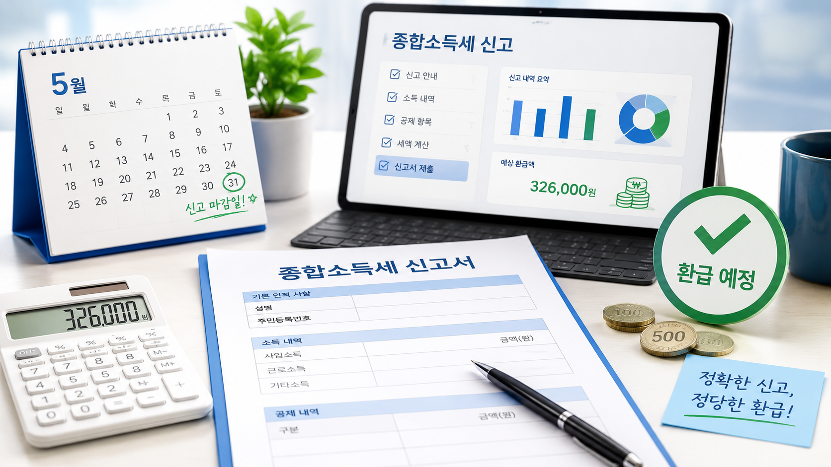 ChatGPT Image 2026년 5월 7일 오전 02_09_30 5월 종합소득세 신고 방법 글에 어울리는 이미지