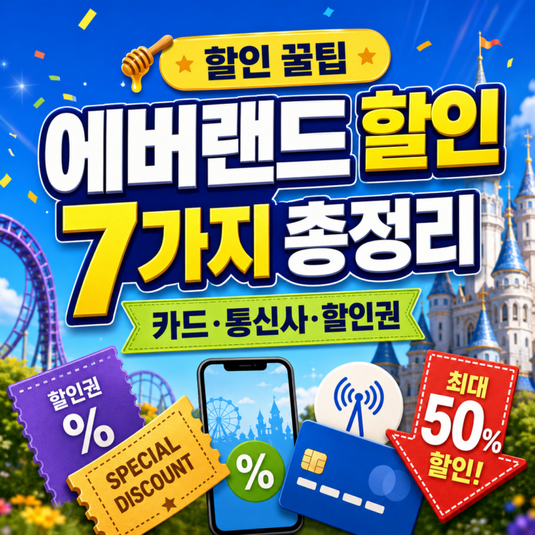 에버랜드 할인 7가지 총정리 썸네일