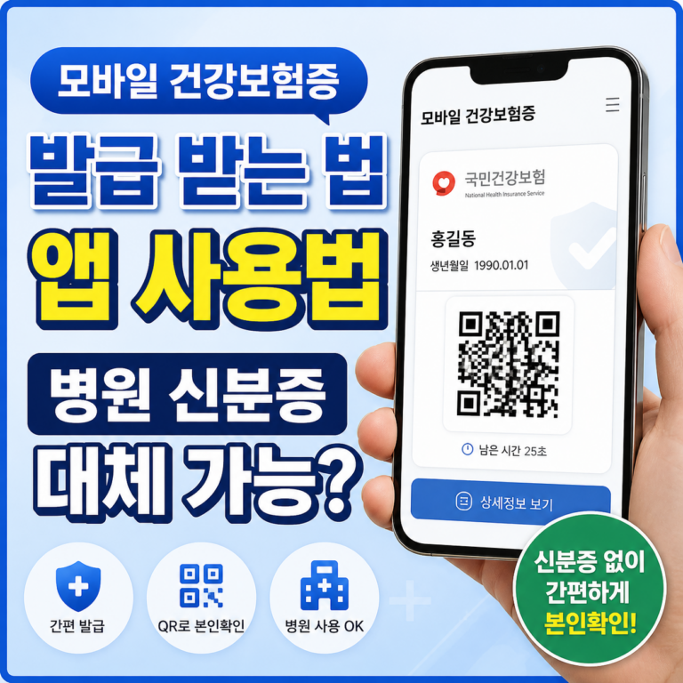 모바일 건강보험증 발급 썸네일