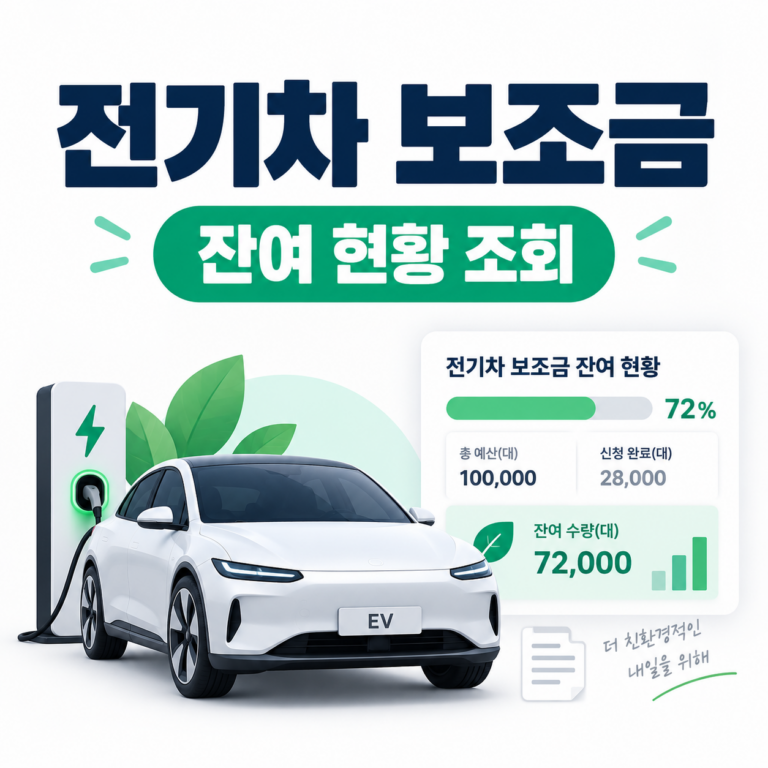 전기차 보조금 잔여 현황 조회 썸네일