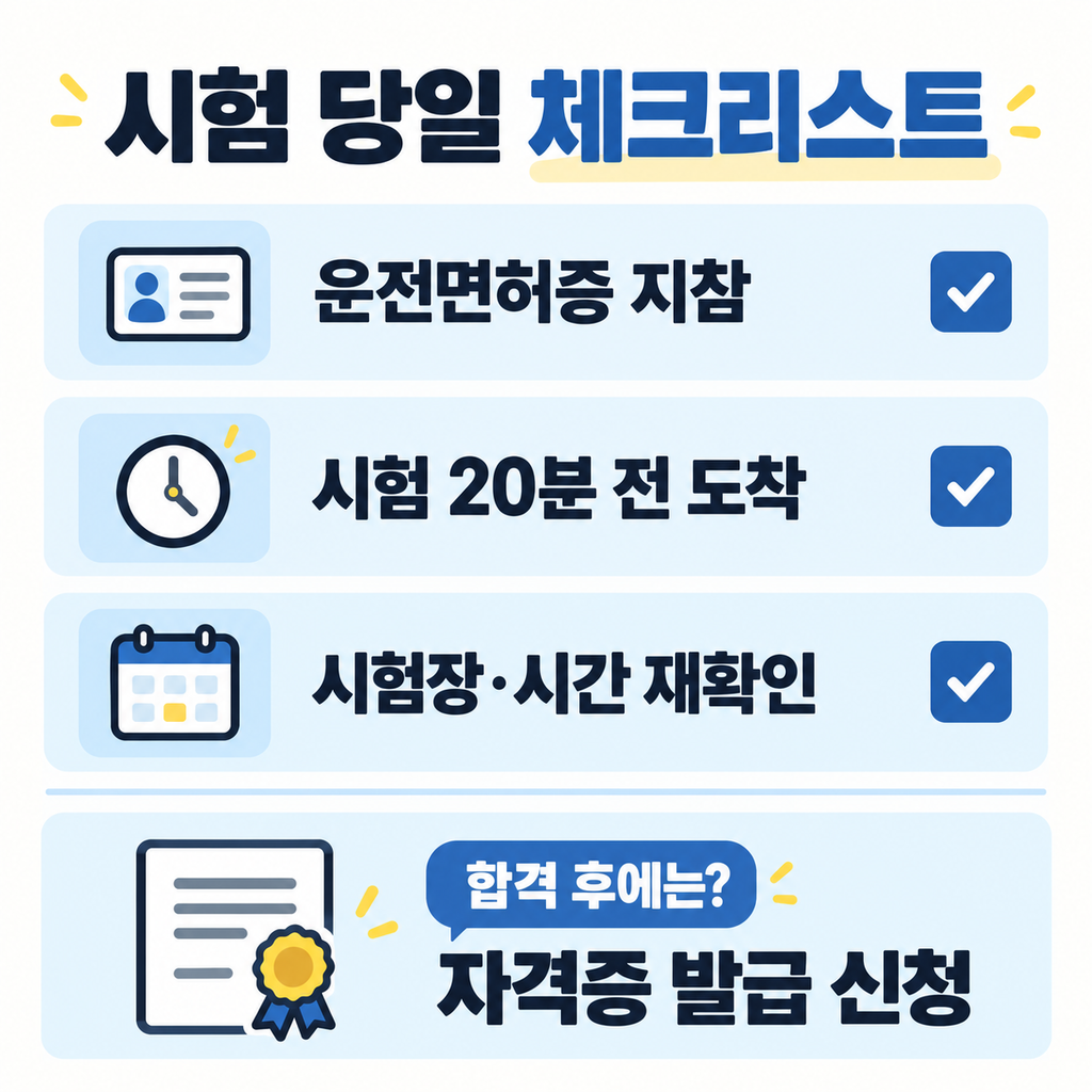 시험 당일 체크리스트와 합격 후 안내 4 1
